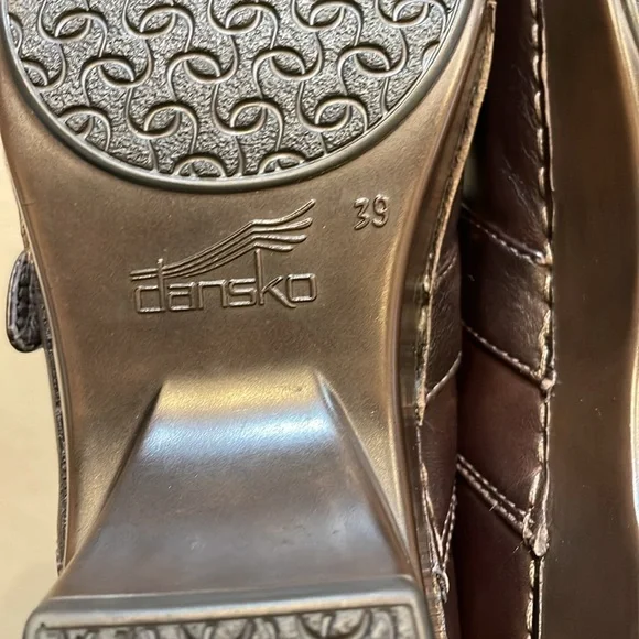 Dansko Tamara Women's Brown Leather Clogs Size 39 - Picture 8 of 8